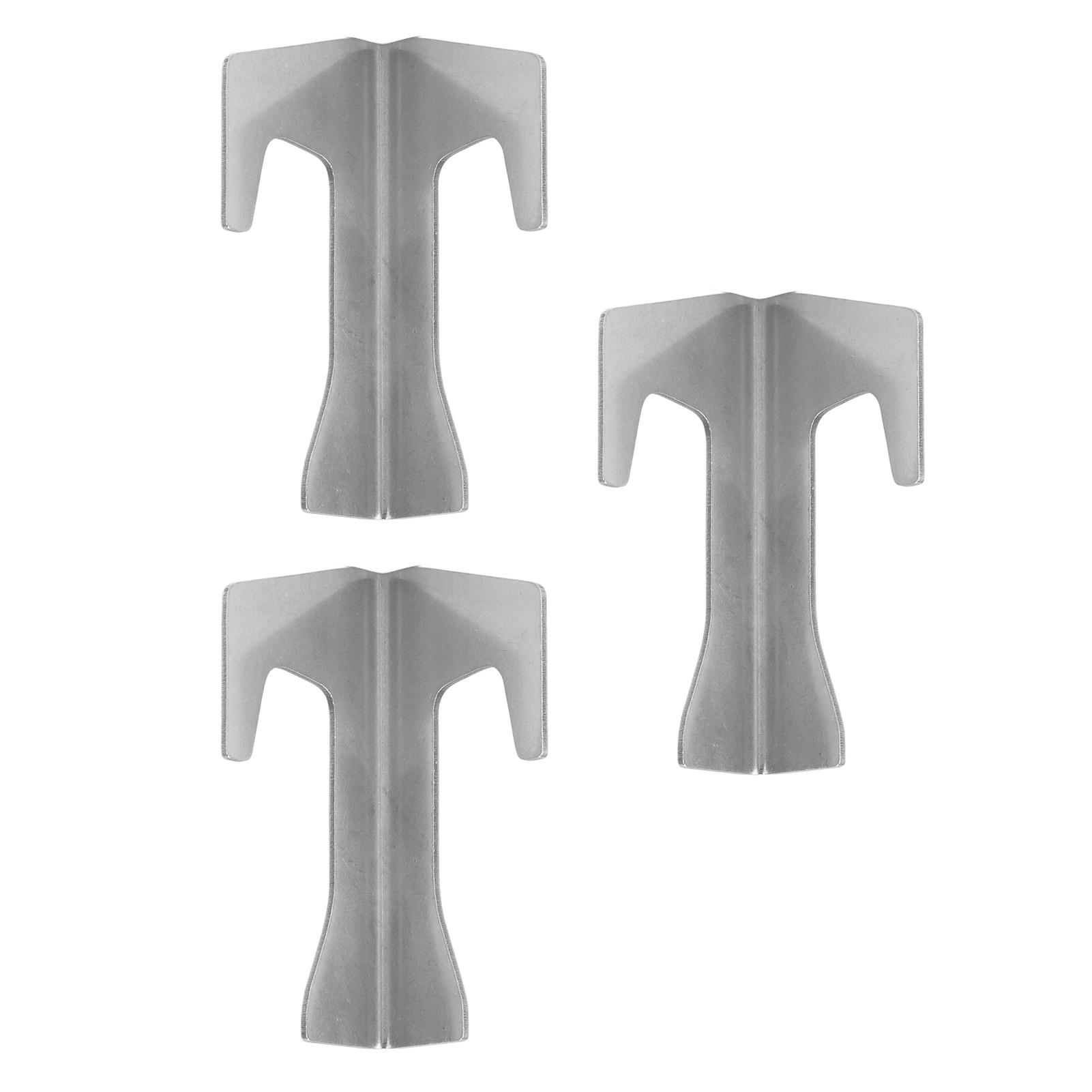 

3 Pcs Barbecue Fire Plate Spacer Stainless Steel BBQ Pan Gasket Holder Grill Mat Support Stand