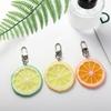 Food Hot-dog Pendant Orange Slice Simulation Food Key Ring Cute Lemon Slice Key Chain  Girls