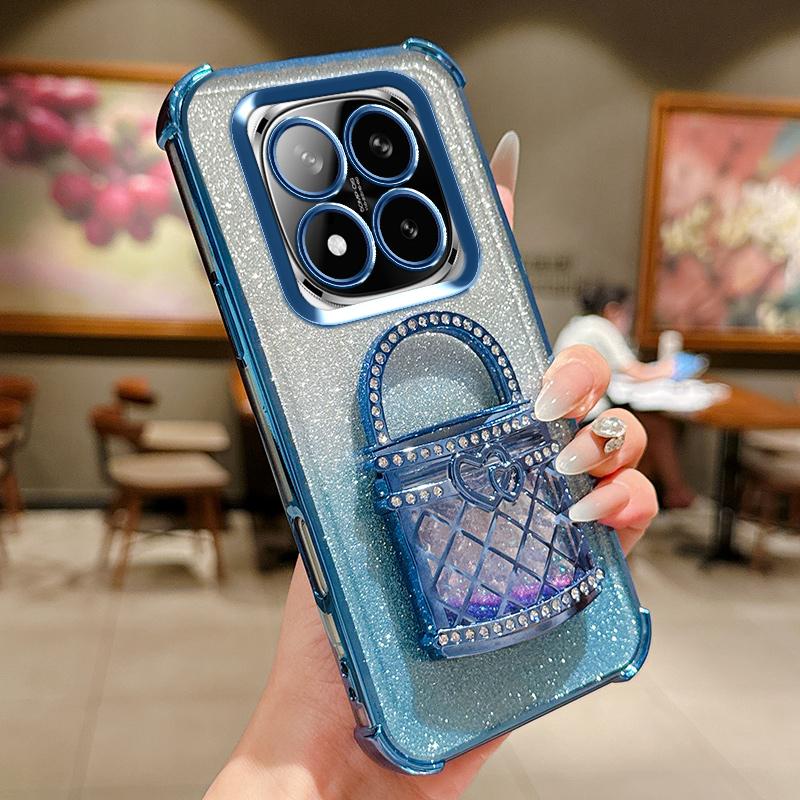 

Glitter Mirror Quicksand Stand Phone Case For Xiaomi Redmi Note 15 14C 14 Pro+ 14 Pro 14S 13C 13 Pro+ 13 Pro 13R 12C 12 Pro 12S 11 Pro 10C 10 Pro A5 Redmi Note 10 4G синий