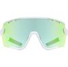 Uvex Sportstyle 236 White Green Sports Glasses for Cycling
