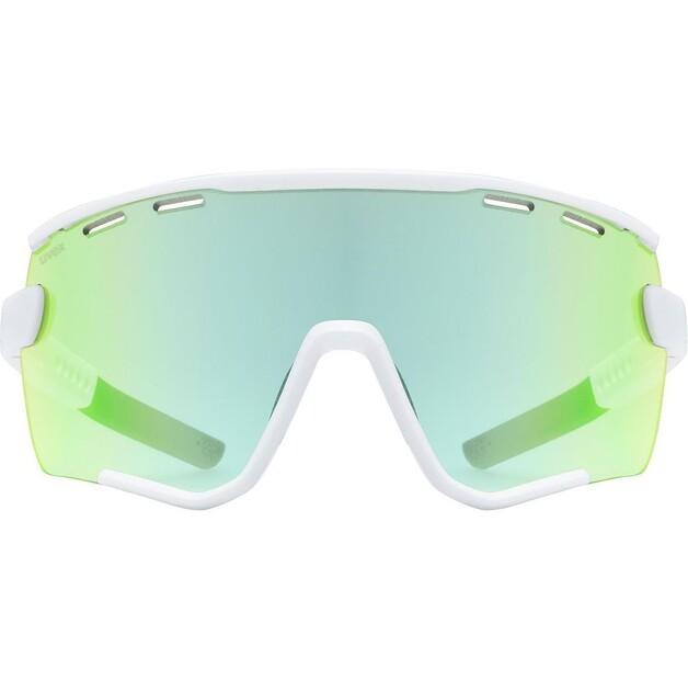 Uvex Sportstyle 236 White Green Sports Glasses for Cycling