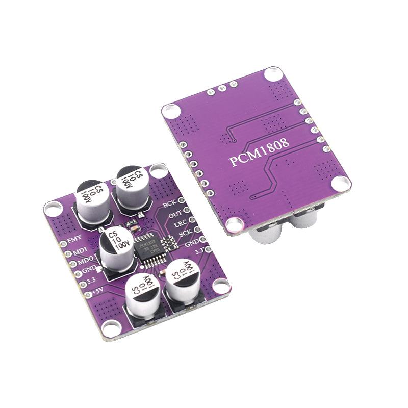 Pcm1808 105Db Snr Audio Stereo Adc Jednostranný Analogový Vstupní Dekodér 24Bit Zesilovačová Deska Modul Přehrávače