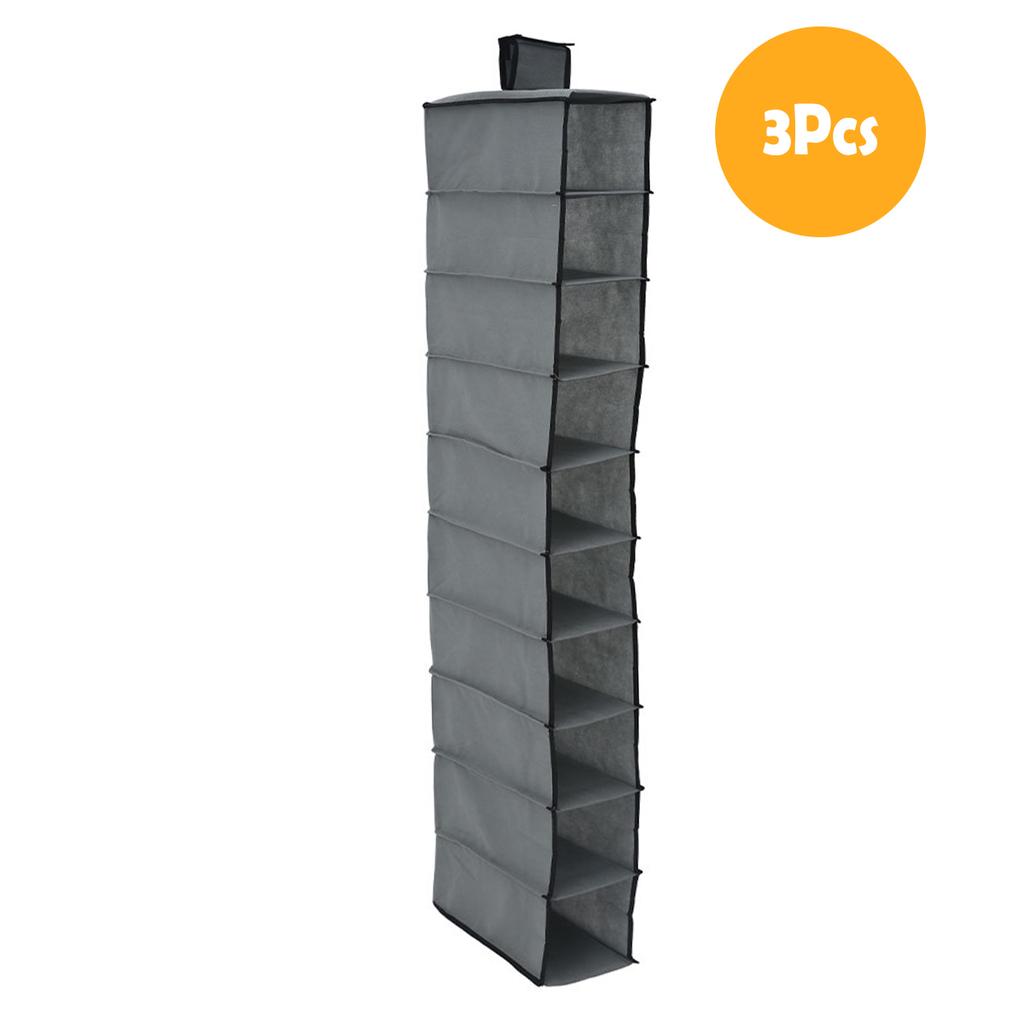 Hanging Shoe Organizer 10-Shelf Hanging Closet Organizers Storage Shoes Organizer Shelves Hanging Shoe Rack Holder for Bedroom