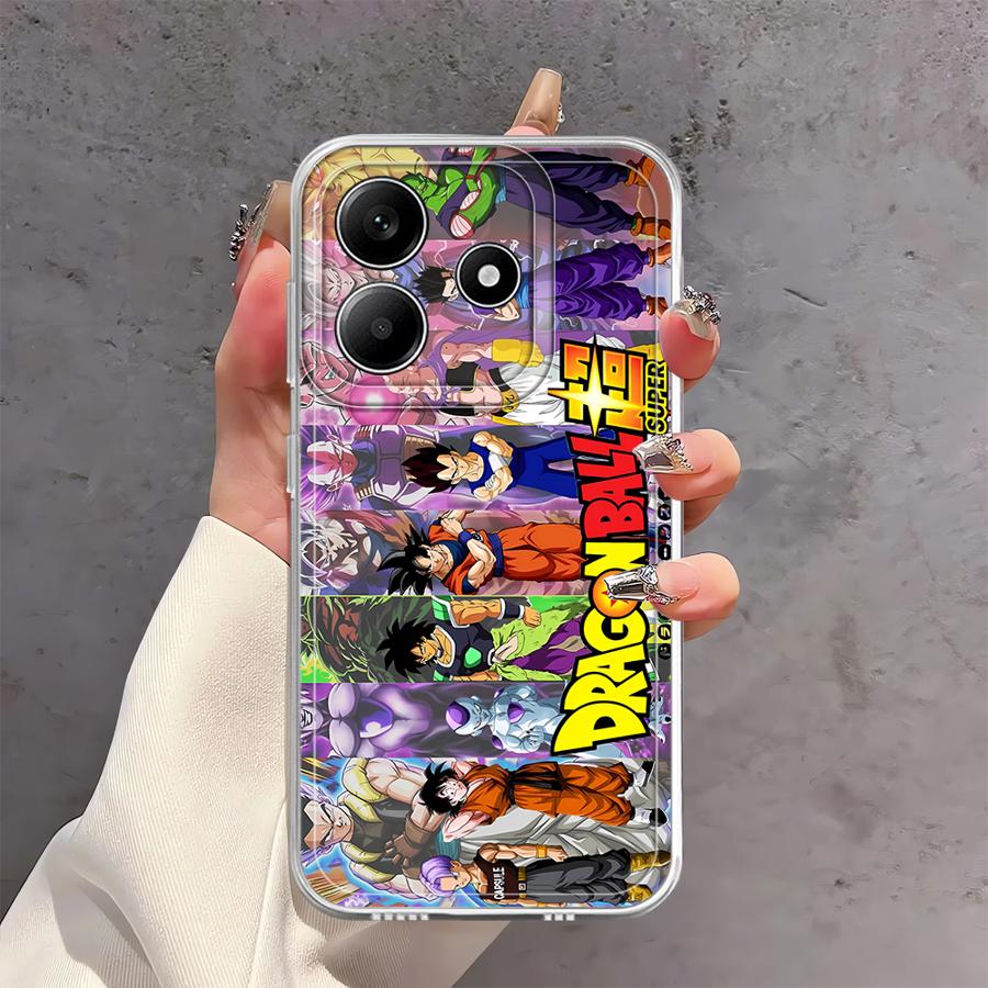 Fodral för Xiaomi Redmi Note 14 Pro Plus 13C 9 10 12S Note 13 10S 14C 11 A4 11S 12 Mjukt telefonfodral Tecknad Drakenboll Anime