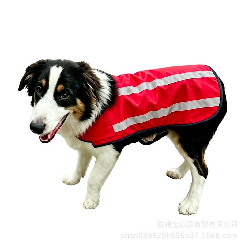 Reflective Pet Vest Dogs Winter Thick Fleece Waterproof Safety Jacket Medium Large Breeds