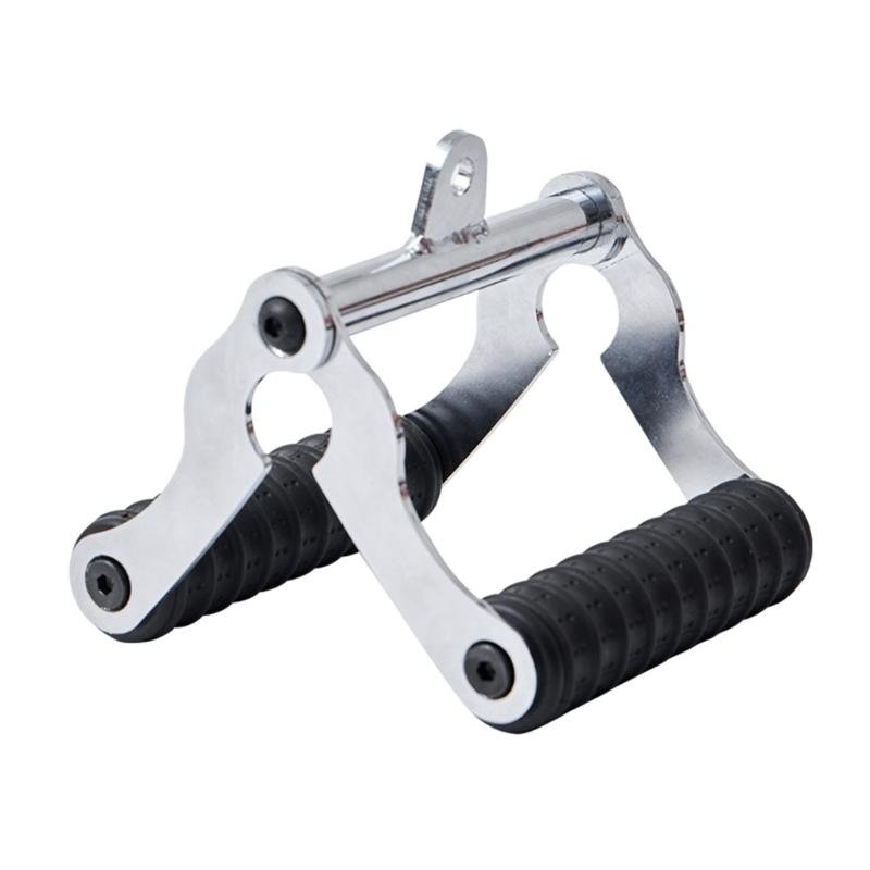 T Bar Row Landmine Handle Attachments for Effective Core and Muscle Workout, Easy to Install Barbell Deadlift Accessory серебряный