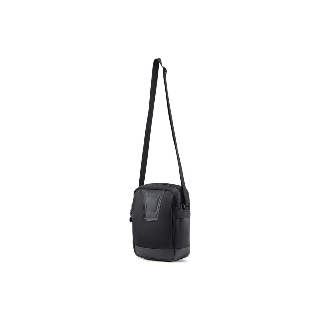 Li-Ning Fitness Series Logo Polyester Crossbody Bag Unisex Bags Black ABDV303-1