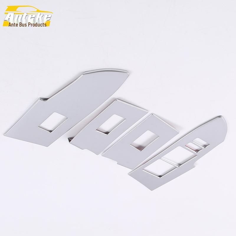 Fits 14 Corolla Models: Glass Switch Decorative Frame for Door Window Armrest Lift Button