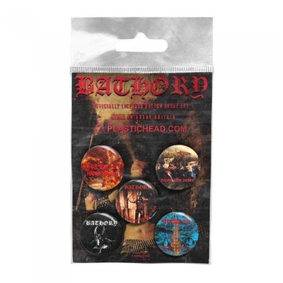 Bathory Logo Badge Set (Pack of 5)
