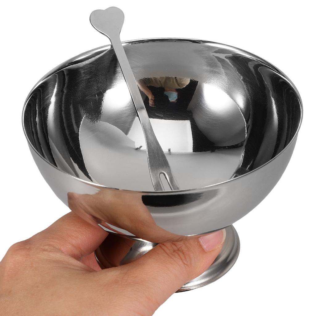 Stainless Steel Dessert Cup Cream Displaying Bowl Salad Bowls Fruit Storage Decorate Holder Office Child Candy Multipurpose