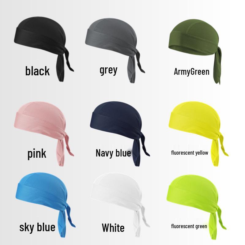 Sun Protection Outdoor Headband: Sweat-Wicking, Quick-Dry, Breathable Ice Silk Cap for Cycling and Sports