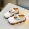 Scarpe Principessa Bambina Punta Tonda Rete Pizzo Fiocchi Scarpe in Pelle per Bambini Antiscivolo Morbide 025 Nuove Scarpe Piatte Bambina Fiori Dolci Eleganti