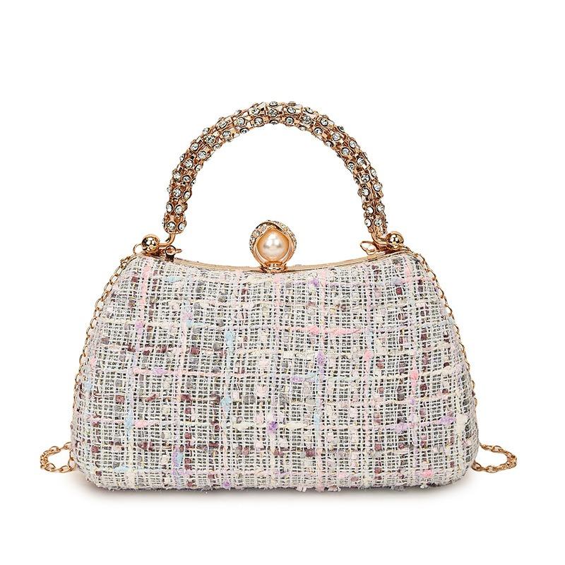 Bag Women's New Full Diamond Fashion High-end Women's Chain Bag High-end Sense Versatile Diagonal Span Bag