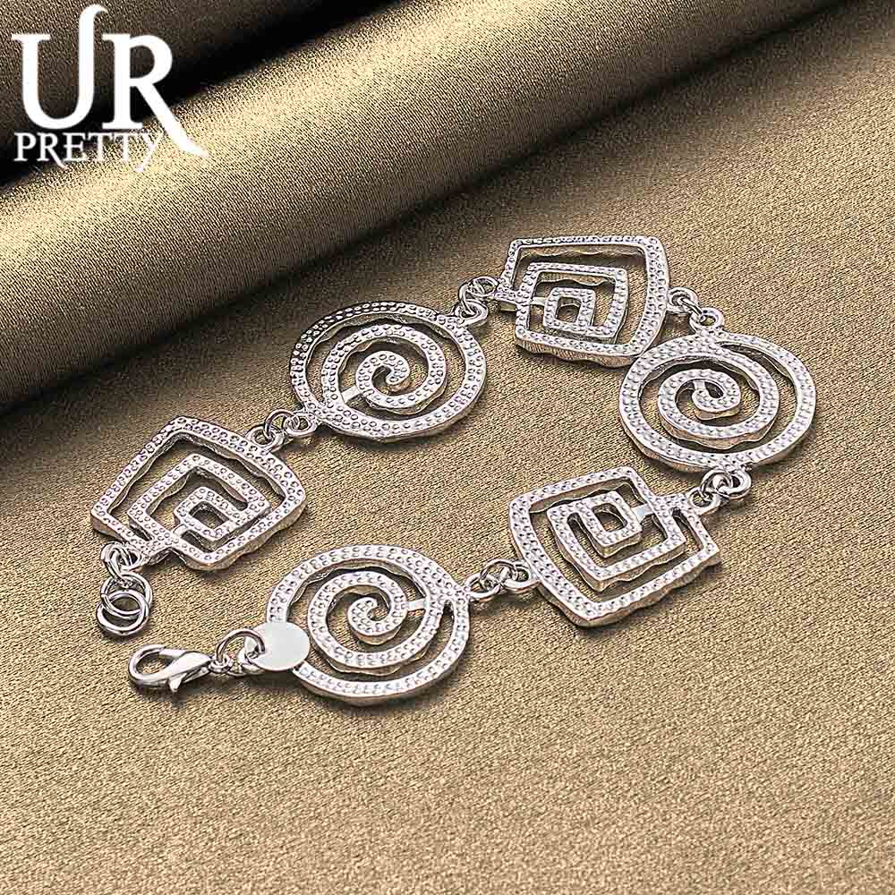 925 Sterling Silver Wave Bracelet Fashionable Wedding Jewelry