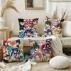 Anime Fairy Tail Kissenbezug Quadratisch Doppelseitiger Druck Kurzer Plüsch Sofakissenbezug Schlafzimmer Nachttischkissen