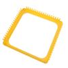 Weaving Loom Kit Yellow Metal 18 Teeth Square Weaving Frame for Tapestries Scarves Hats