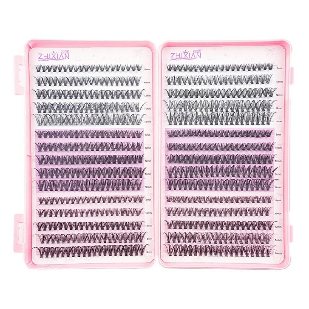 Large Capacity Eyelash Book Single Cluster Segmented Eyelash False Eyelash  Professional Use