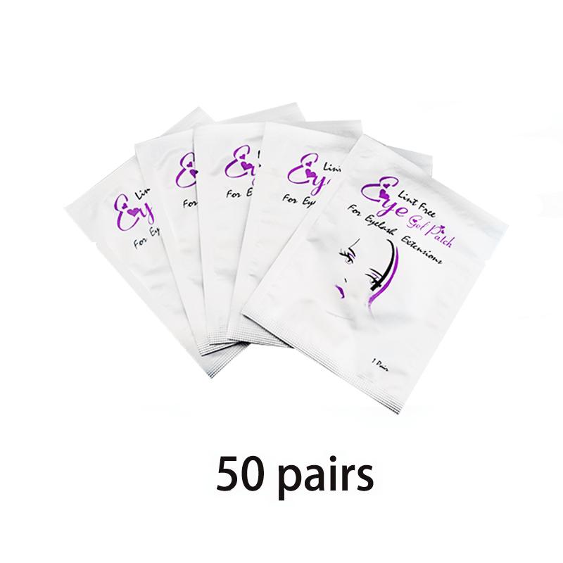 50/100 PCS Patches for Eyelash Extension Under Eye Pads Eyelash Patches Free Sticker False Eyelashe Custom Logo Make Up Tools