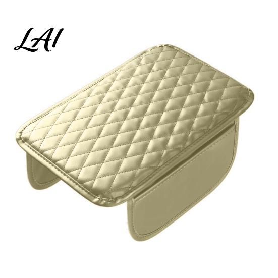 Auto Armrest Box Mat Car Center Console Cover Faux Leather Cover for Car Interior Protection Accessories Universal Middle Cushion with Side Storage