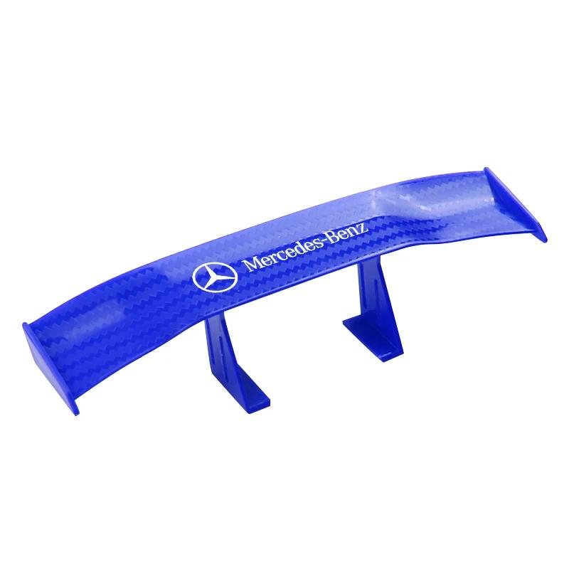 Car mini spoiler Tail Wing Carbon Fiber Look Tail Wings Model For Mercedes Benz AMG W124 W202 W203 W204 W210 W211 Accessories