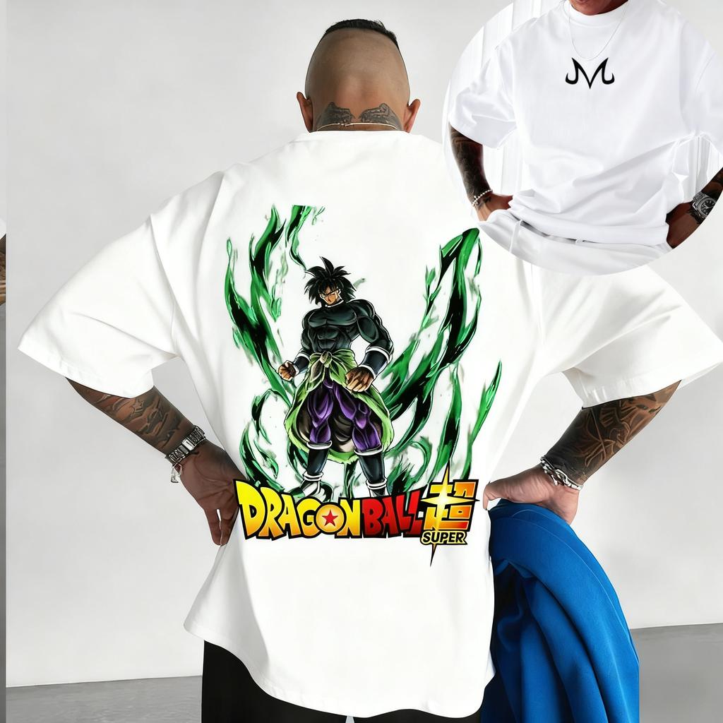 New Dragon Ball Goku Printed Shortsleeved Bandai Mens and Womens 2026 Summer Loose Breathable and Sporty Fashion Tshirts