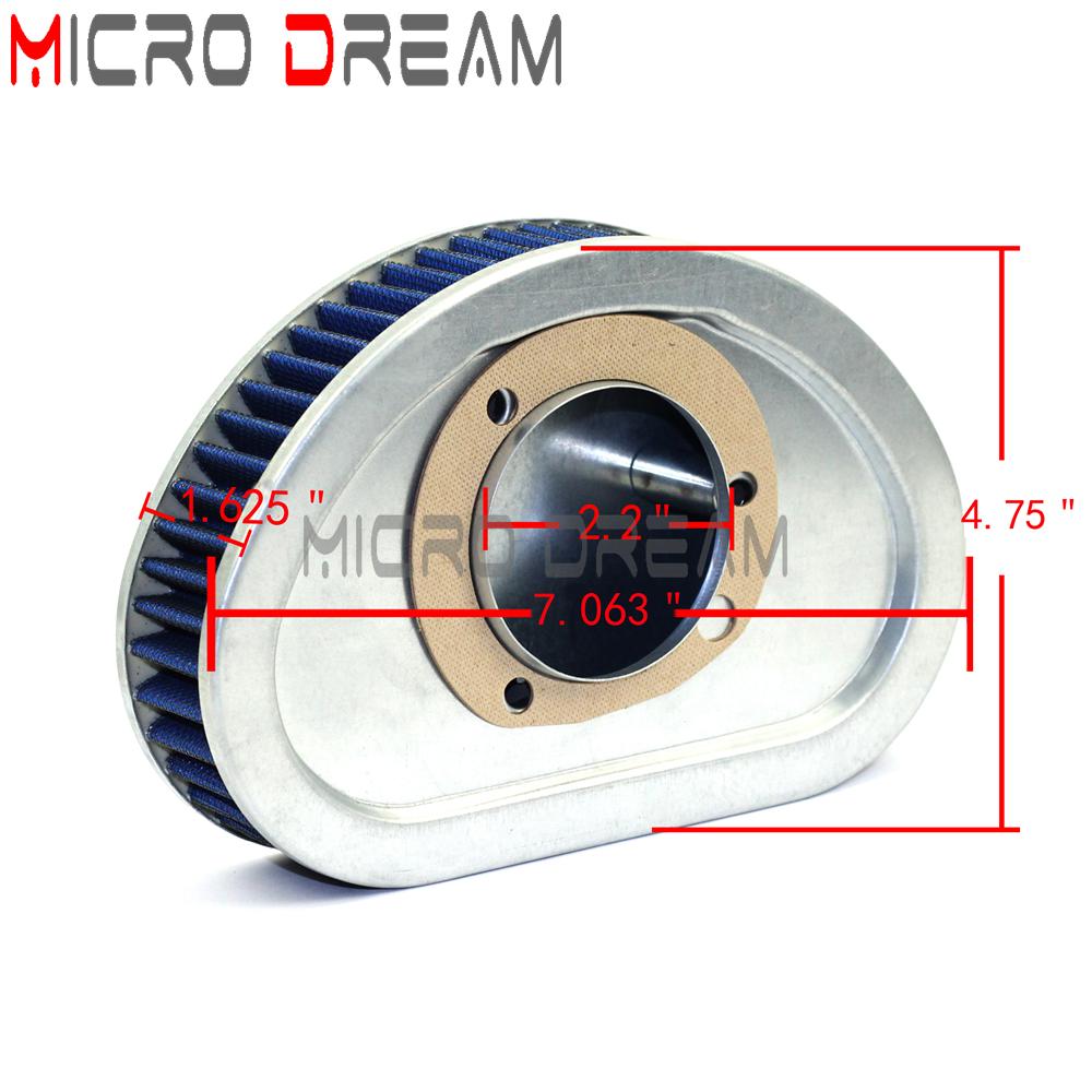 Cotton Gauze High-Flow Air Filters Intake Air Cleaner For Harley Dyna Street Fat Bob Super Glide Custom FLD FXD FXDF FXDB FXDC