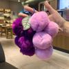 Portachiavi Ciondolo Peluche Uva e Cachi - Regalo Carino per Coppie e Studenti