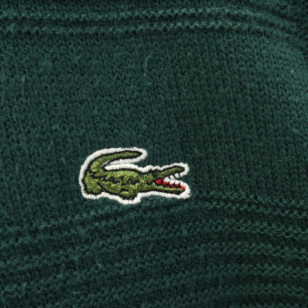 CHEMISE LACOSTE 70s Made in France Vintage Long sleeve V neck sweater Men's Used