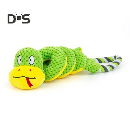 Jucărie de mestecat scârțâitoare pentru câini cu hârtie creponată, pluș în formă de girafă/șarpe, jucărie de tras pentru câini mici, medii și mari