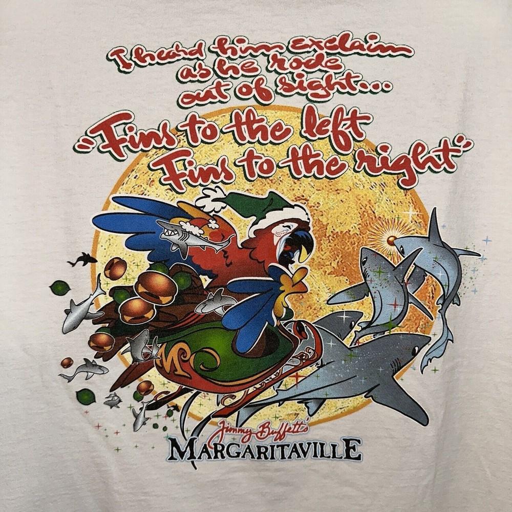 Merry CHRISTMAS Jimmy Buffett Shirt Classic White Unisex S-5XL Unisex T-Shirt S