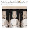 Stainless Steel Under Cabinet Wine Glass Cup Holder Space-Saving Bar Counter Shelf Storage Rack Hanging Hooks Goblet Pokal Stand