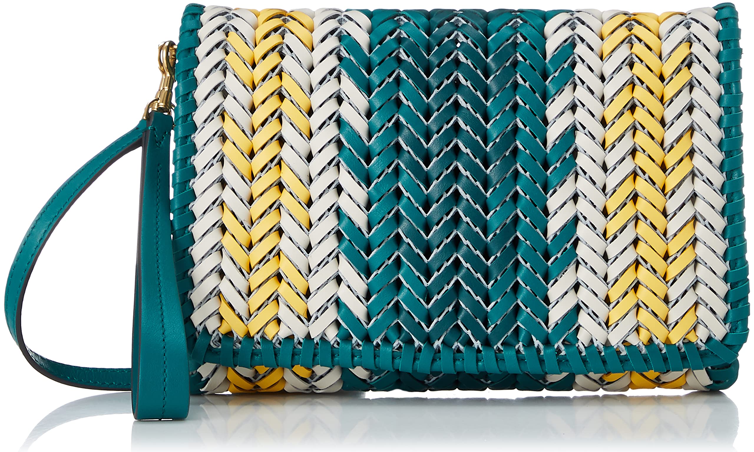 

Сумка через плече The Neeson Cross Body Zig Zag in Flat Leather Veridian [Anya Hindmarch] Жіноча [Елемент]