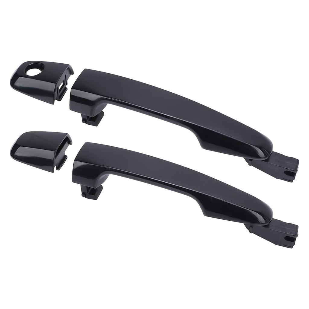 Outer Door Handle Comfortable Grip Black Scratch Resistant Exterior Door Pull Handle Replacement for