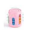 Magic Rotating Beans Puzzle Cube Game Kid's Adult Fingertips Fidget Decompression Game Montessori Educational Toys Children Gift