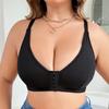 Front-clasp Thin Non-magnetic Underwire-free Bra for Women Push-up Breast-lifting and Breast-controlling Nursing Bras