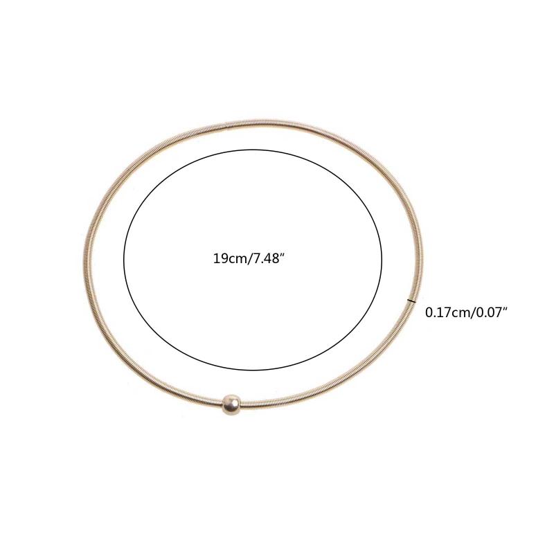 10x Guitar String Bracelets Rose Gold Metal Bangle Bracelets Stackable Bracelets for Women Girl Jewelry Gifts Unisex