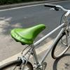 Classic Retro Bike Saddle Green With Rivet Accents Durable Padded Seat For Commuters