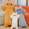 Long Cat Throw Pillow Pillow Cloth Doll Bed Sleeping Children Doll Plush Toy Boys and Girls Legs Super Soft