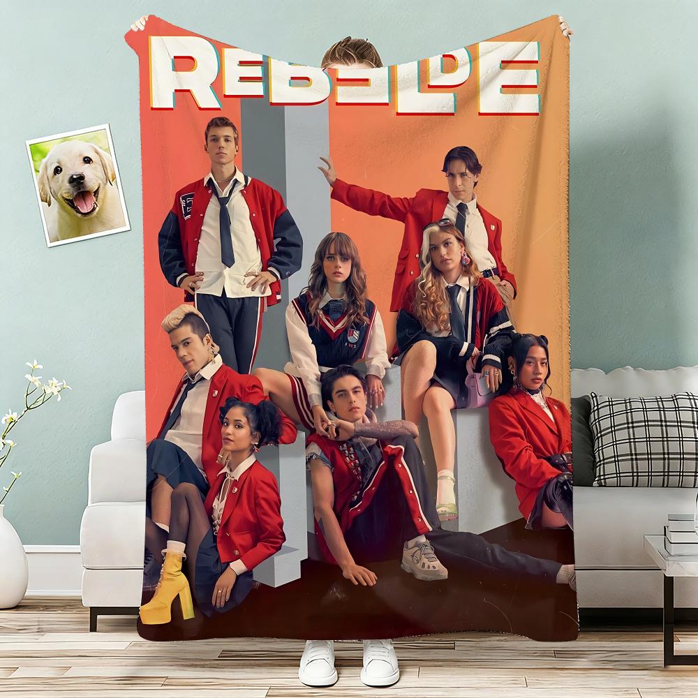 RBD Rebelde Album Throw Lightweight G Flannel Blanket Soft Skinfriendly for Summer Cooling