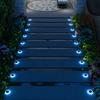 Outdoor Waterproof IP68 Solar Powered Landscape Path Stair Light PC Material LED Step Lights for Balcony Yard