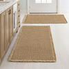 Waffle Bathroom Rug, Bohemian Style, Non-slip, Washable, Ultra-soft Rubber Backing, Suitable for Bathroom Floors, Bathtubs, and Shower Rooms.