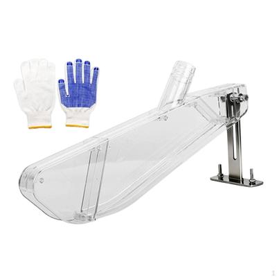 Table Saw Guard Woodworking Dust Shell Assembly Accessories Prevent Debris Scatter R Shaped Cover