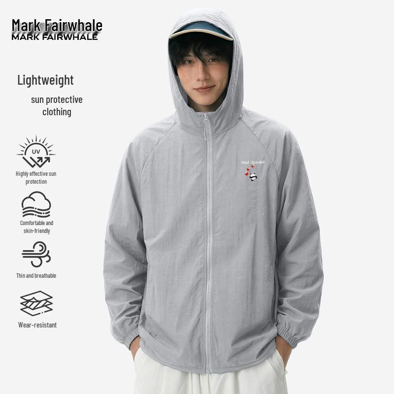 Mark Fairwhale Men s Hooded UPF40+ Cooling Sun Protection Jacket 3XL