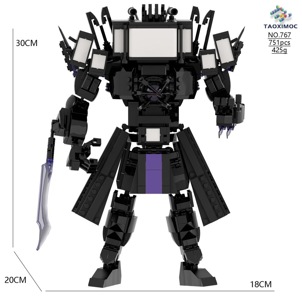 Skibidi Toilet Titan Tv Man Speakerman Horror Game Bosses Camara Building Block Cartoon Doll Model Kids Birthday Halloween Gift