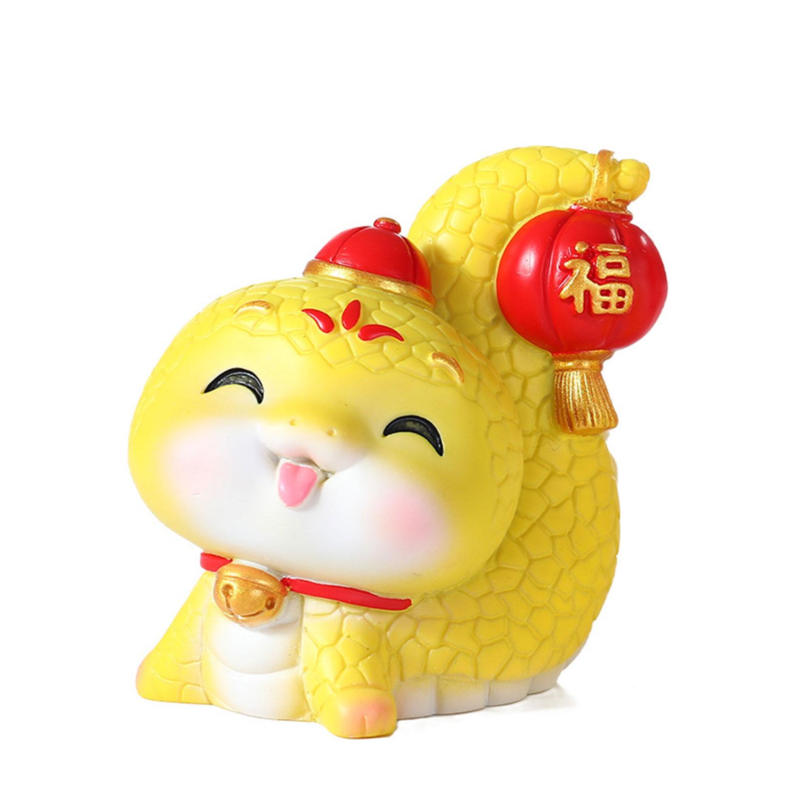 

2025 год Змеи Украшение Мультфильм Счастливая Змея Фигурка Микро Пейзаж Автомобиль Интерьер Домашний Рабочий стол Украшение H