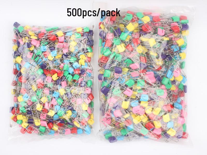 Colorful Safety Pins: 4cm & 5.5cm - Cartoon Plastic & Steel Wire