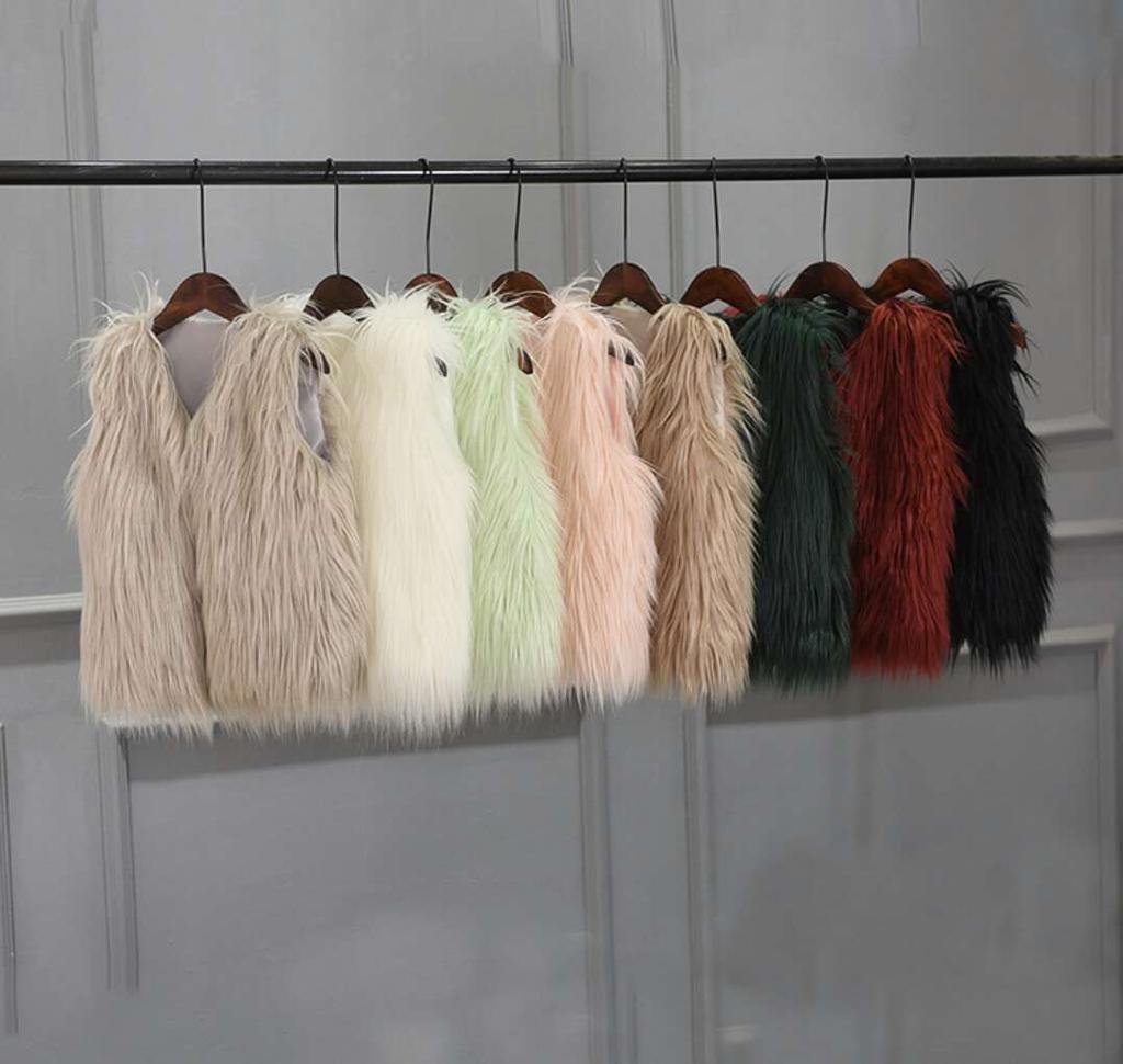 Autumn and winter imitation fur fox hair vest women's water hair jacket men's and women's clothing foreign style vest top