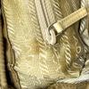 PRADA Logo Plate W Pocket Backpack Backpack Nylon Brown/SilverHardware