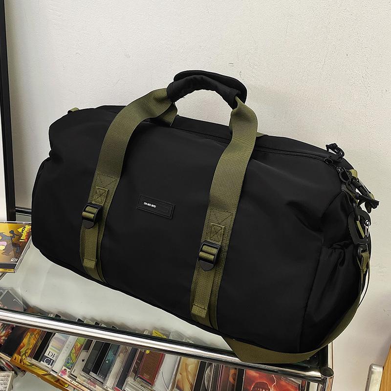 Short-term Travel Bag Duffel Bag for Men Large Capacity Lightweight Women Splicing Hand Held One Shoulder Crossbody Bag