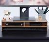 Heighten Shelf Rack Shelf Stand Holder for Display Screen Keyboard Base Bracket Wooden Black